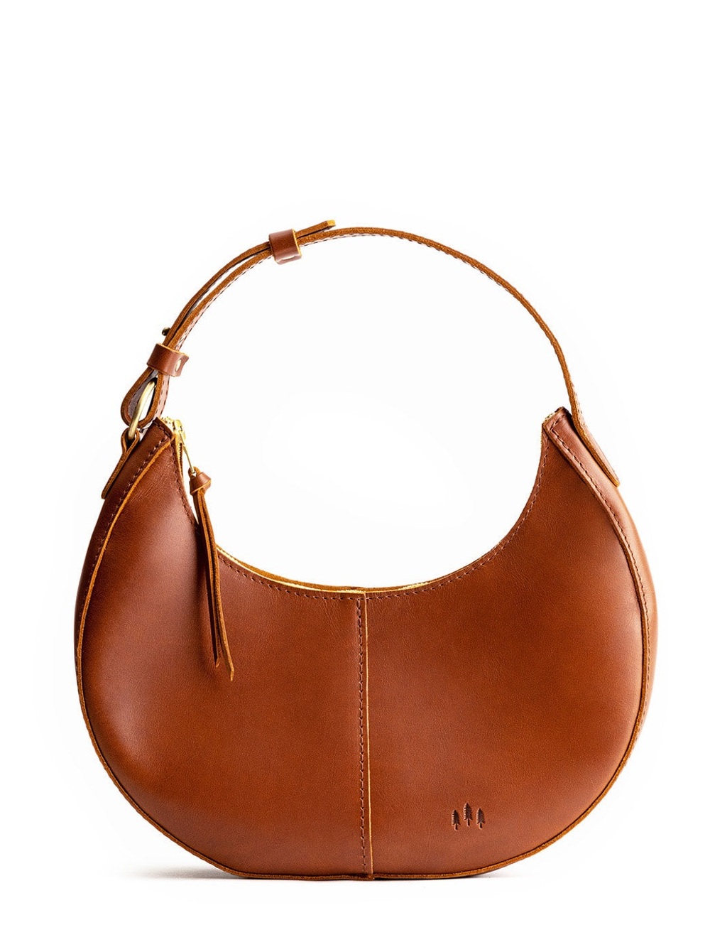 Portland Leather Nora Crescent Leather Shoulder Bag